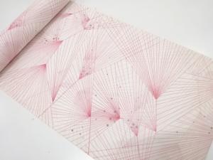 アンティーク　駒絽　抽象模様　着尺反物